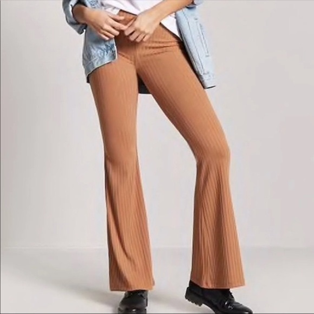 Brown bell bottoms pants forever 21‎